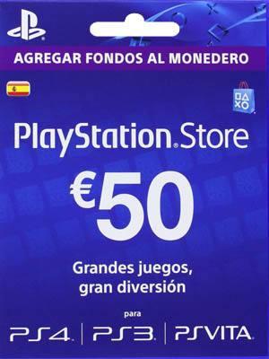 PSN CARD ESPAÑA 50 EUROS 