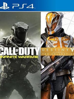 2 juegos en 1 Call of Duty Infinite Warfare mas Destiny La Colección PS4