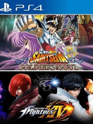 2 JUEGOS EN 1 SAINT SEIYA SOLDIER SOUL mas THE KING OF FIGHTERS XIV PS4