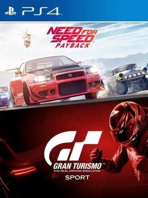 2 JUEGOS EN 1 NEED FOR SPEED PAYBACK MAS GRAN TURISMO SPORT FULL ESPAÑOL PS4